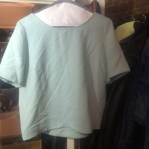 BCBG Textured snake skin cropped top